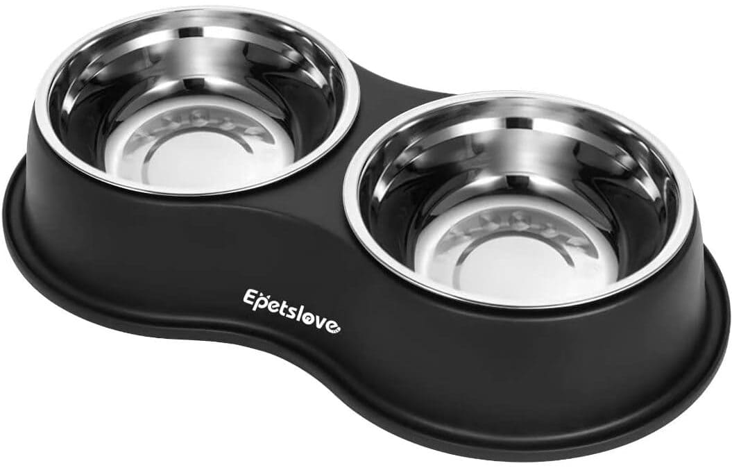 EpetsLove Raised Cat Food & Water Bowl