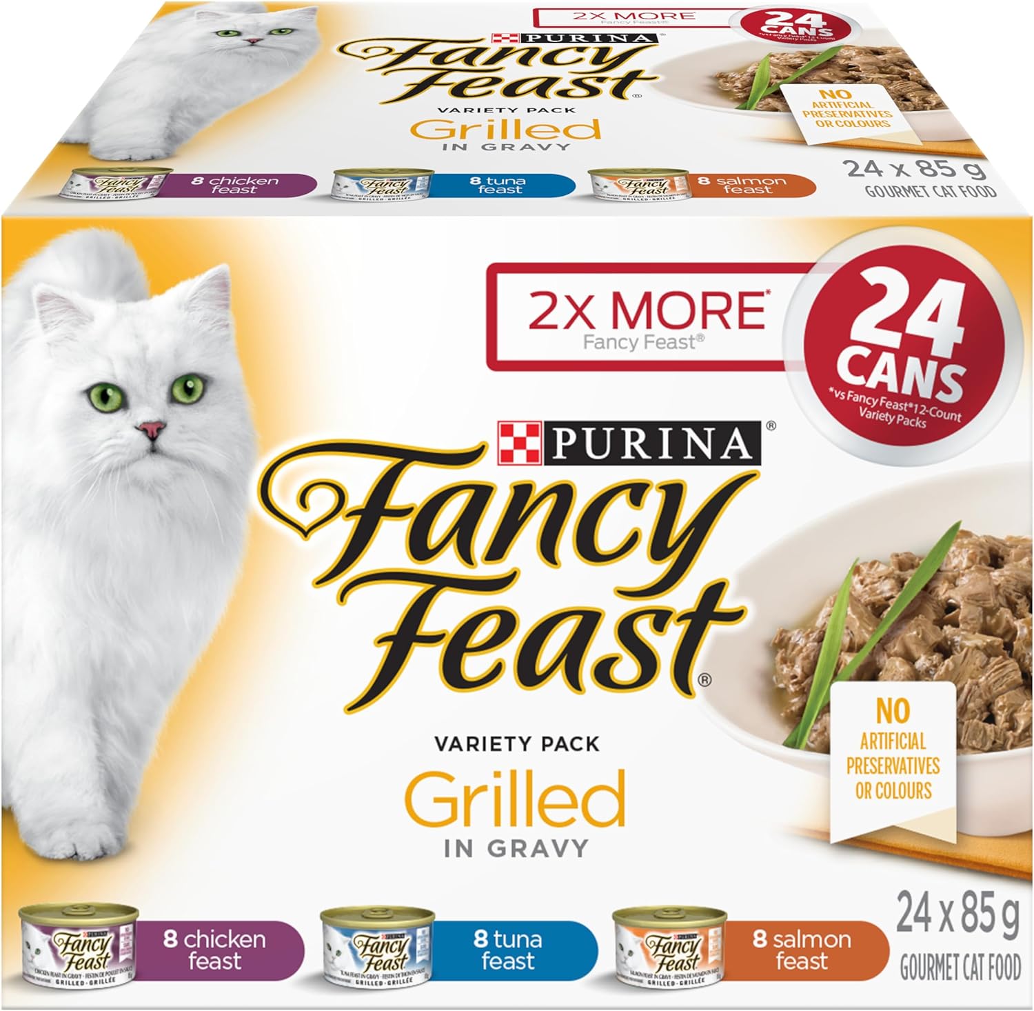 Fancy Feast Wet Cat Food, Grilled Variety Pack