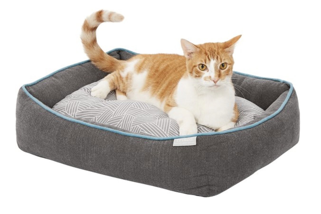Frisco Sherpa Orthopedic Bolster Cat Bed