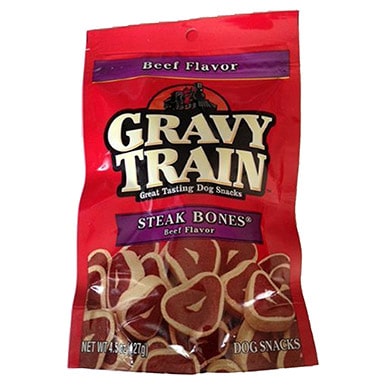 Gravy Train Steak Bones Beef Flavor Snacks