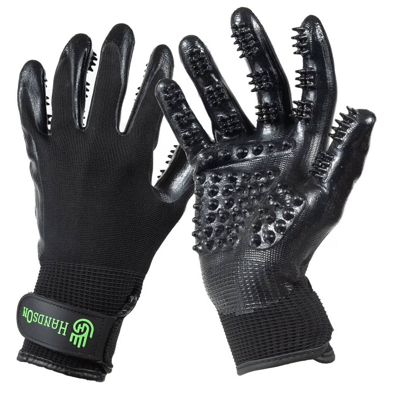 HandsON All-In-One Pet Bathing & Grooming Gloves