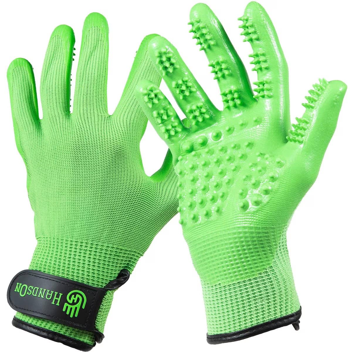 HandsOn All-In-One Pet Bathing & Grooming Gloves