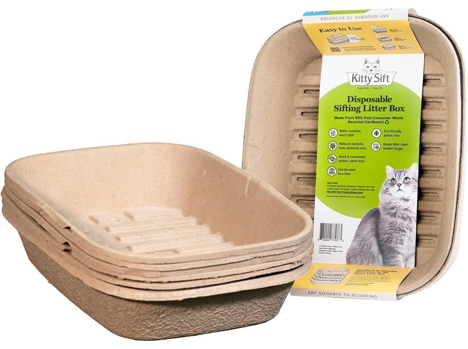 Kitty Sift Disposable Sifting Litter Box and Liner