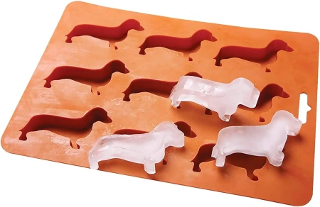 LYWUU Dachshund Dog Shaped Silicone Ice Cube