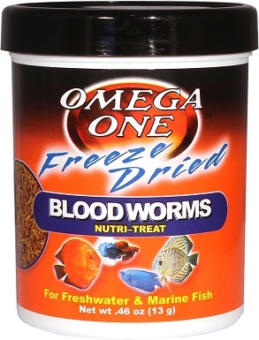Omega One Freeze-Dried Blood Worms