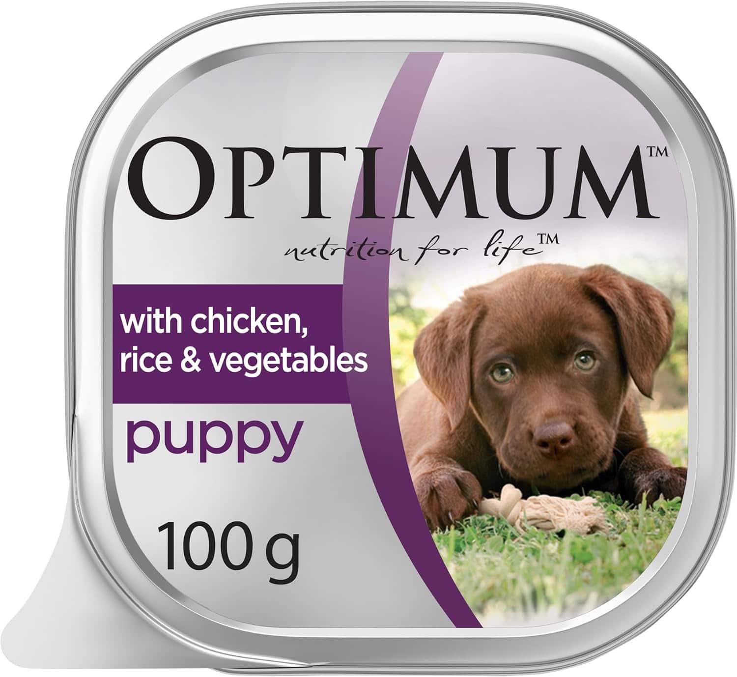 Optimum Puppy With Chicken rice and vegetables wet dog food
