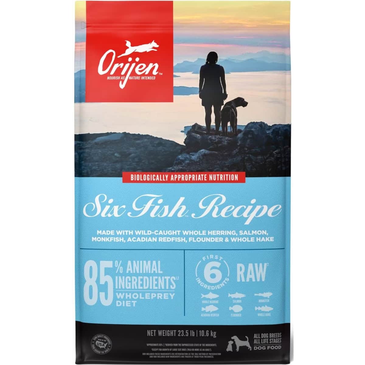Orijen Six Fish Grain-Free Dry Dog Food new