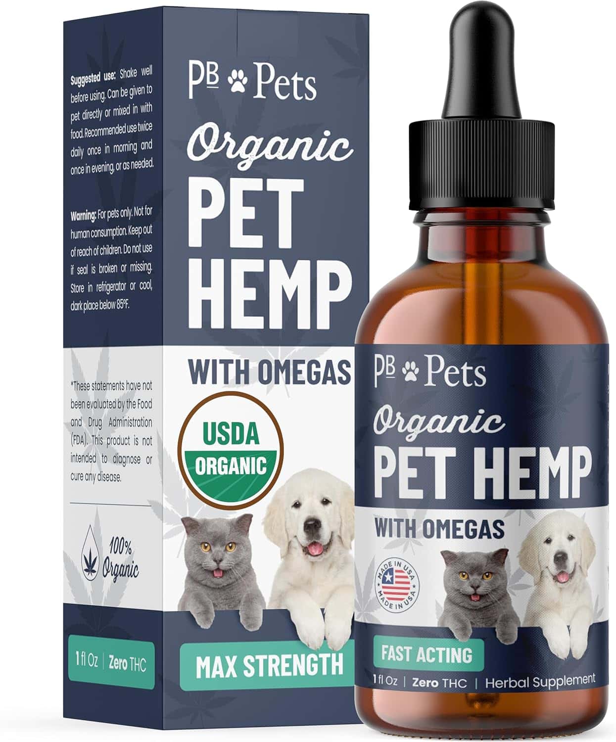 PB Pets Hemp Oil for Dogs and Cats