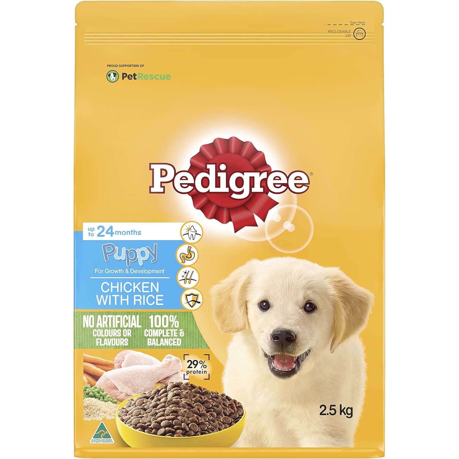 PEDIGREE Puppy Dry Dog Food Chicken With Rice