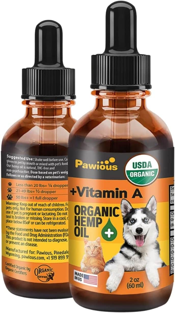 Pawious Hemp Oil for Dogs & Cats