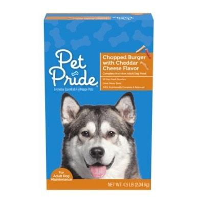 Pet Pride Chopped Burger with Cheddar Cheese Flavor
