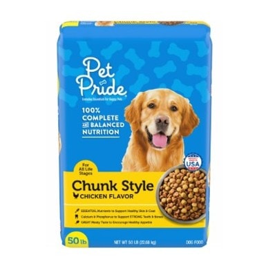 Pet Pride Chunk Style Chicken Flavor Dog Food