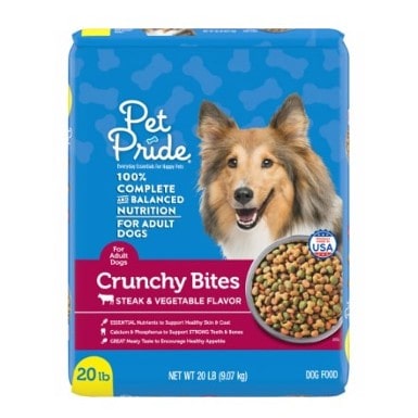 Pet Pride Crunchy Bites Steak & Vegetable