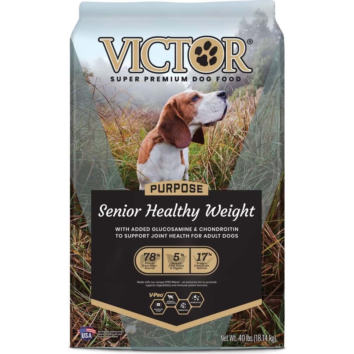 VICTOR Purpose Senior Healthy Weight Dry Dog Food