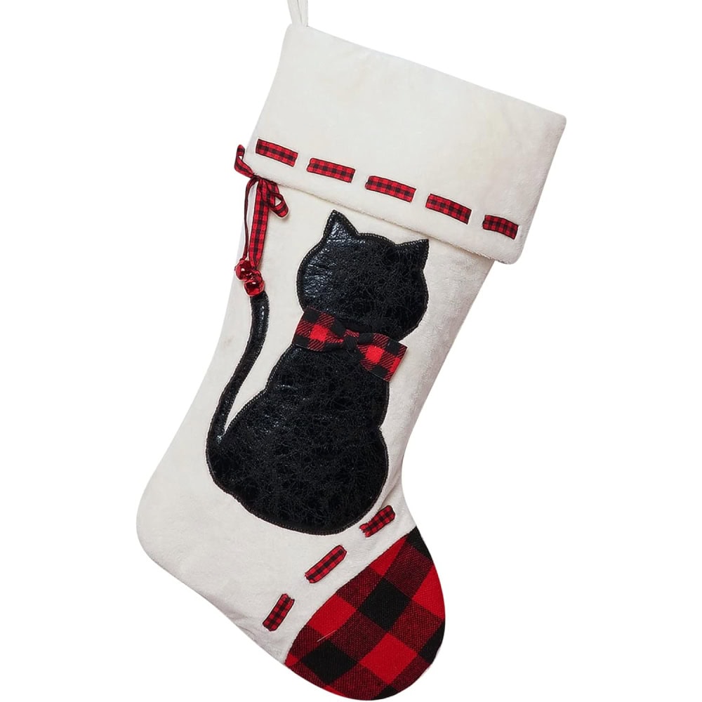 ALLYORS Cat Christmas Stockin 