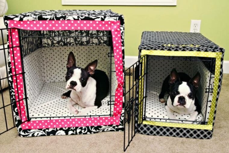14 DIY Dog Crate Covers You Can Make at Home | Hepper Pet Resources - Custom Patchwork Dog Crate Covers