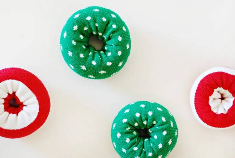 DIY Dog Toy for Christmas (Holiday Doggy Donuts)