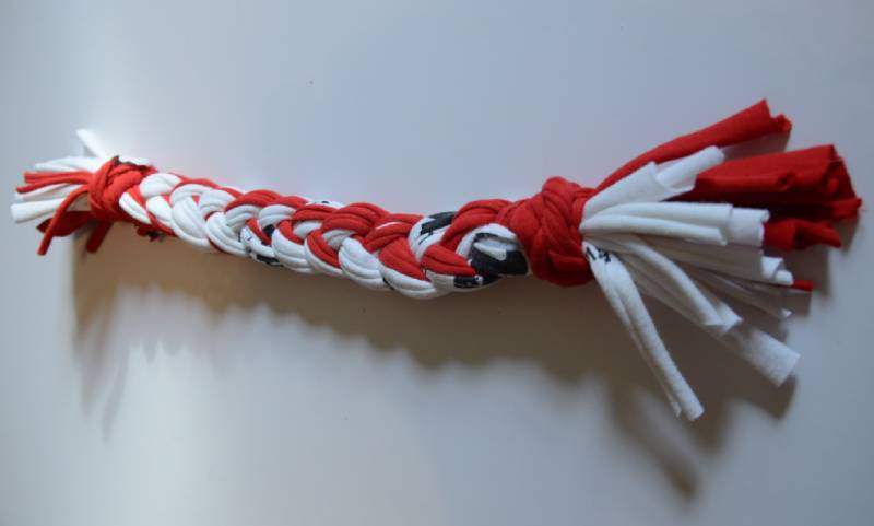 DIY Dog Toys Out Of T-Shirts