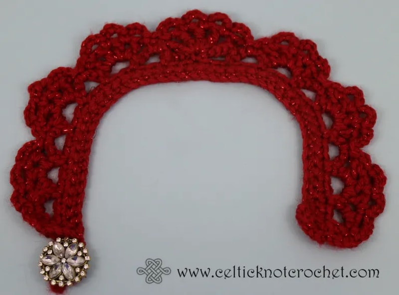 DIY christmas dog collar
