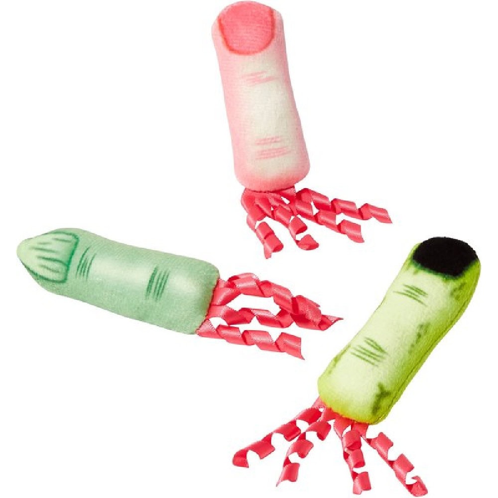 Frisco Halloween Spooky Fingers Plush Cat Toy With Catnip