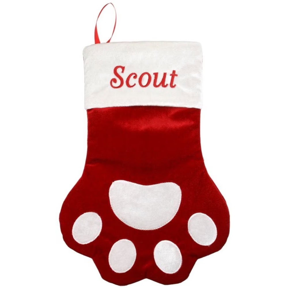 Paw Holiday Personalized Cat Stocking