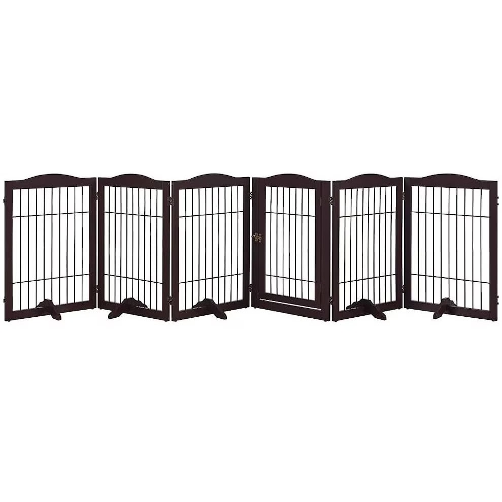 Unipaws Freestanding Wooden Wire Gate