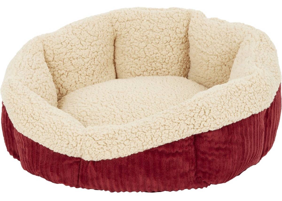 Aspen Pet Self-Warming Bolster Cat Bed