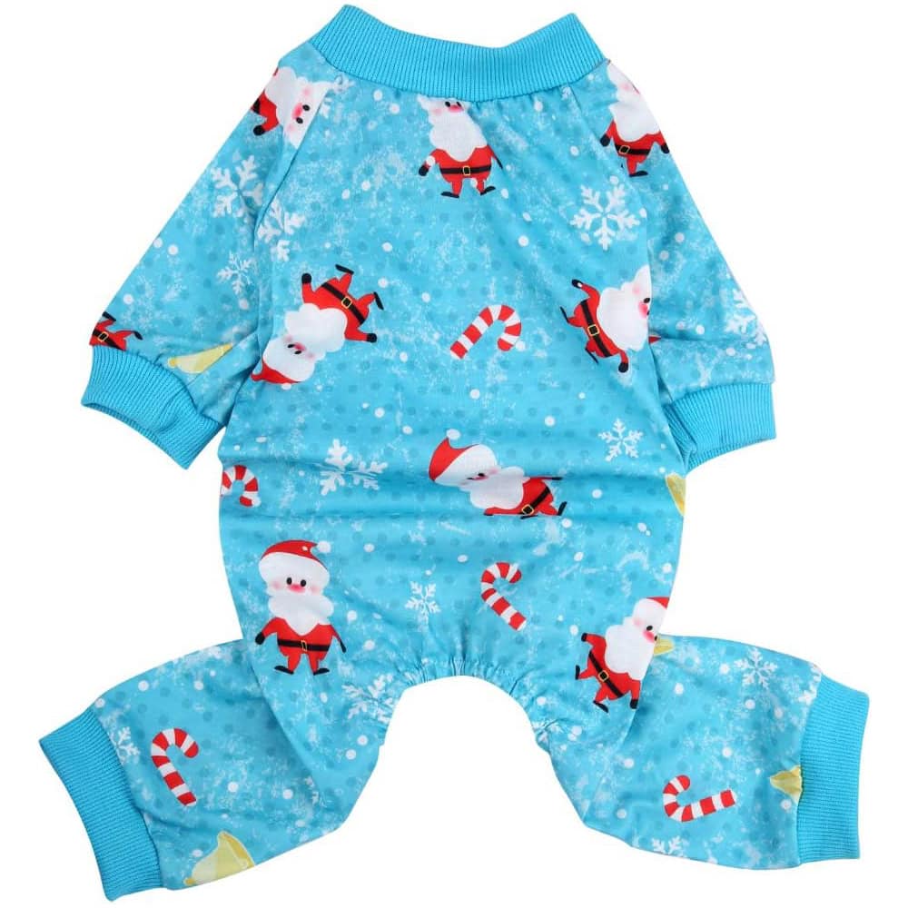 Christmas Dog Pajamas Clothes Pet Costume Apparel Xmas Coat Jumpsuit New