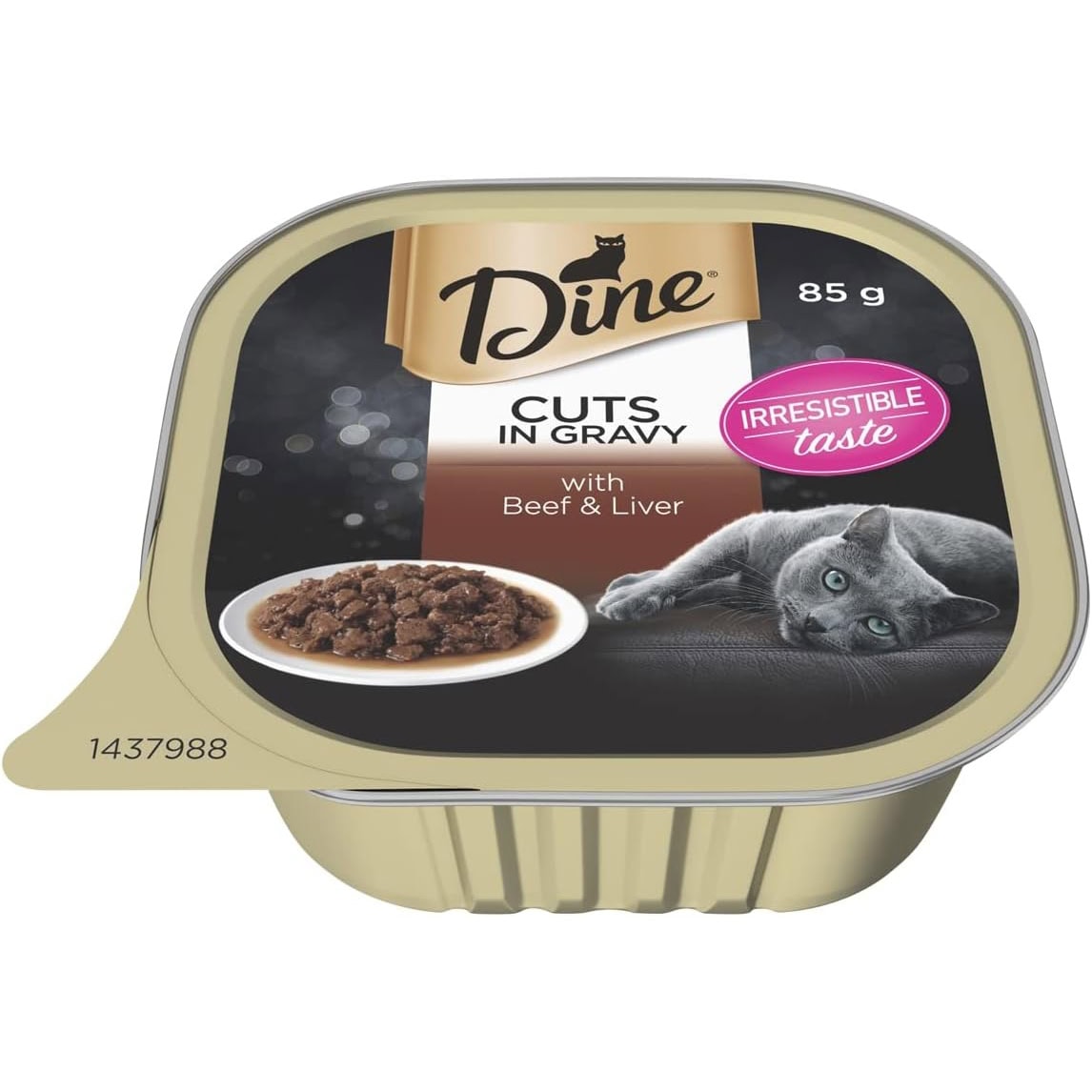 Dine - Daily Variety - Beef and Liver Cuts in Gravy - Cat Food Tray
