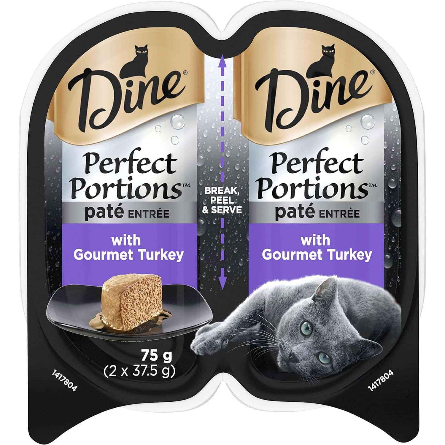 Dine Perfect Portions Wet Cat Food Pate Turkey