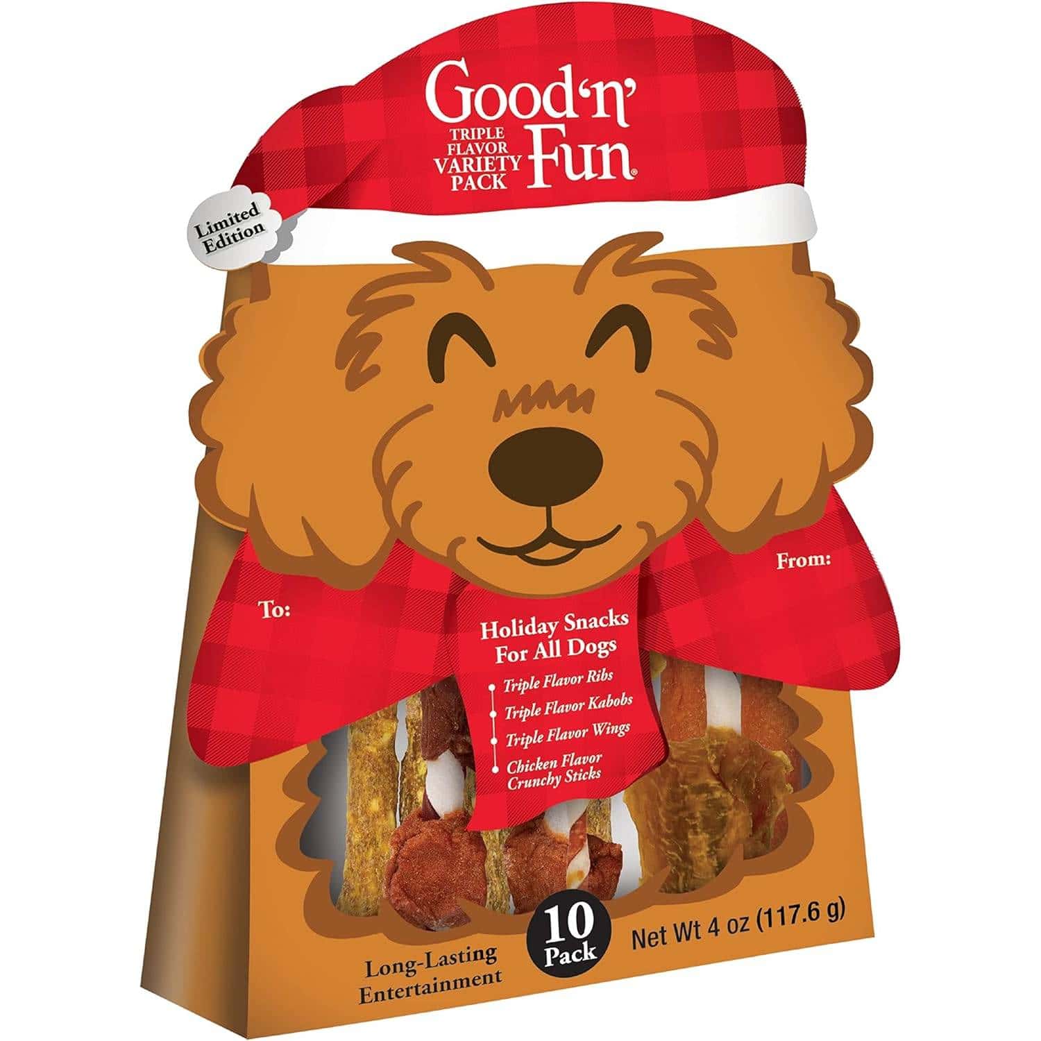 Good ‘n’ Fun Triple Flavor Rawhide Chew Variety Pack