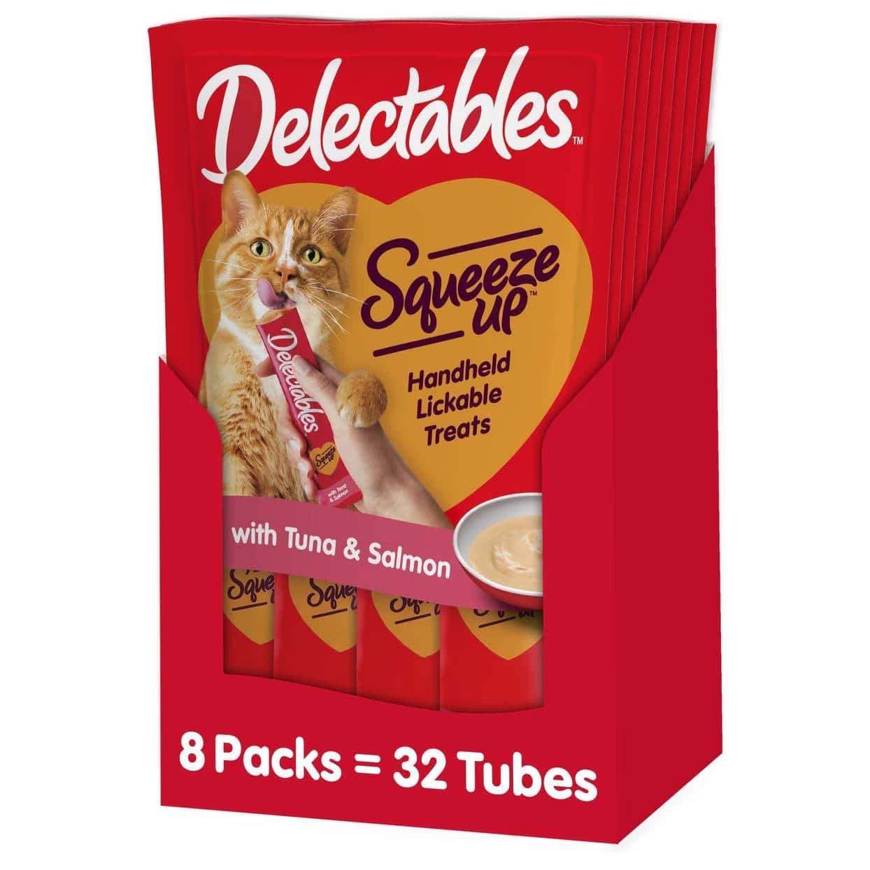 Hartz Delectables Squeeze Up Tina & Salmon Lickable Treats