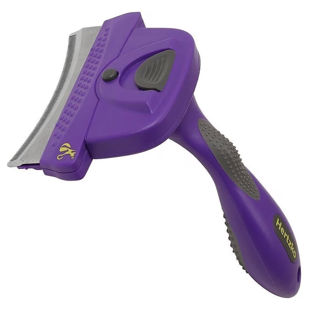Hertzko Self-Cleaning Dog & Cat Deshedding Tool