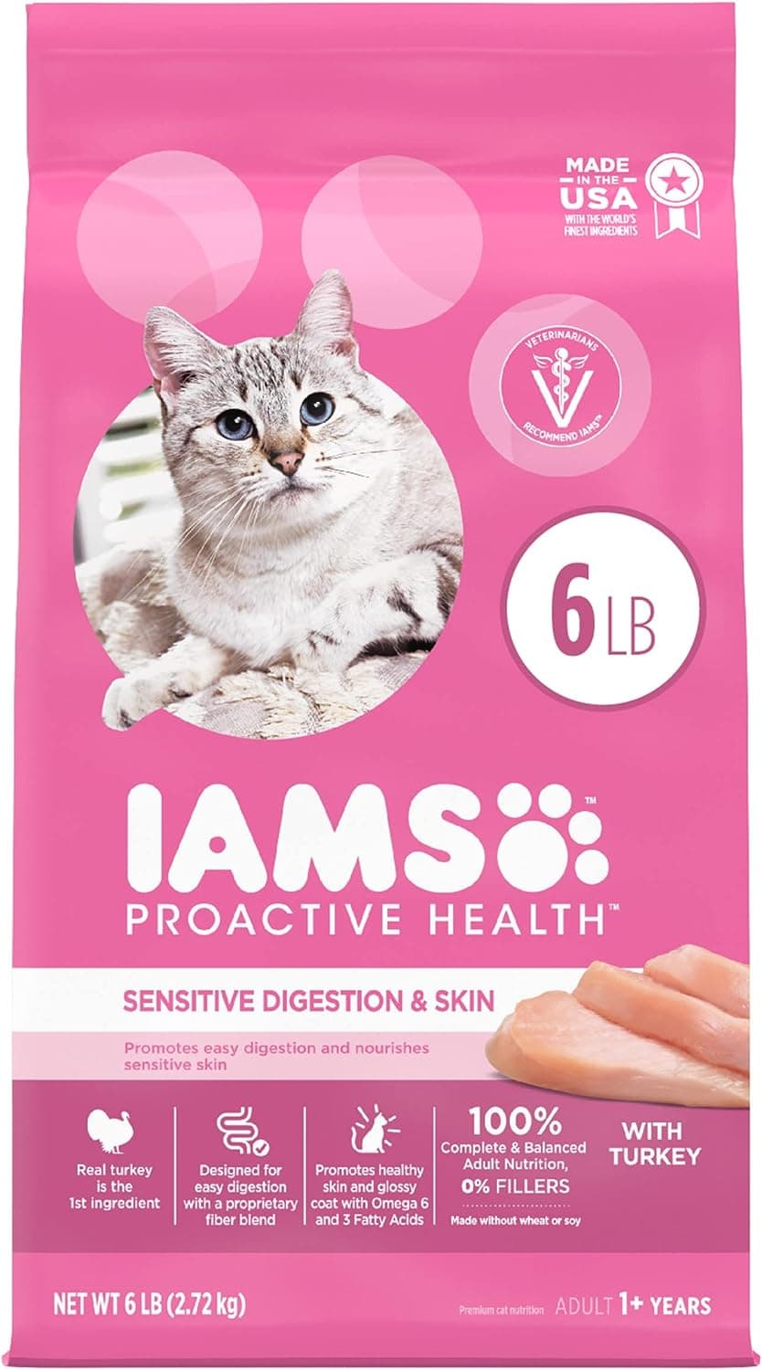 Iams Proactive Health Sensitive Digestion & Skin Dry Cat Food