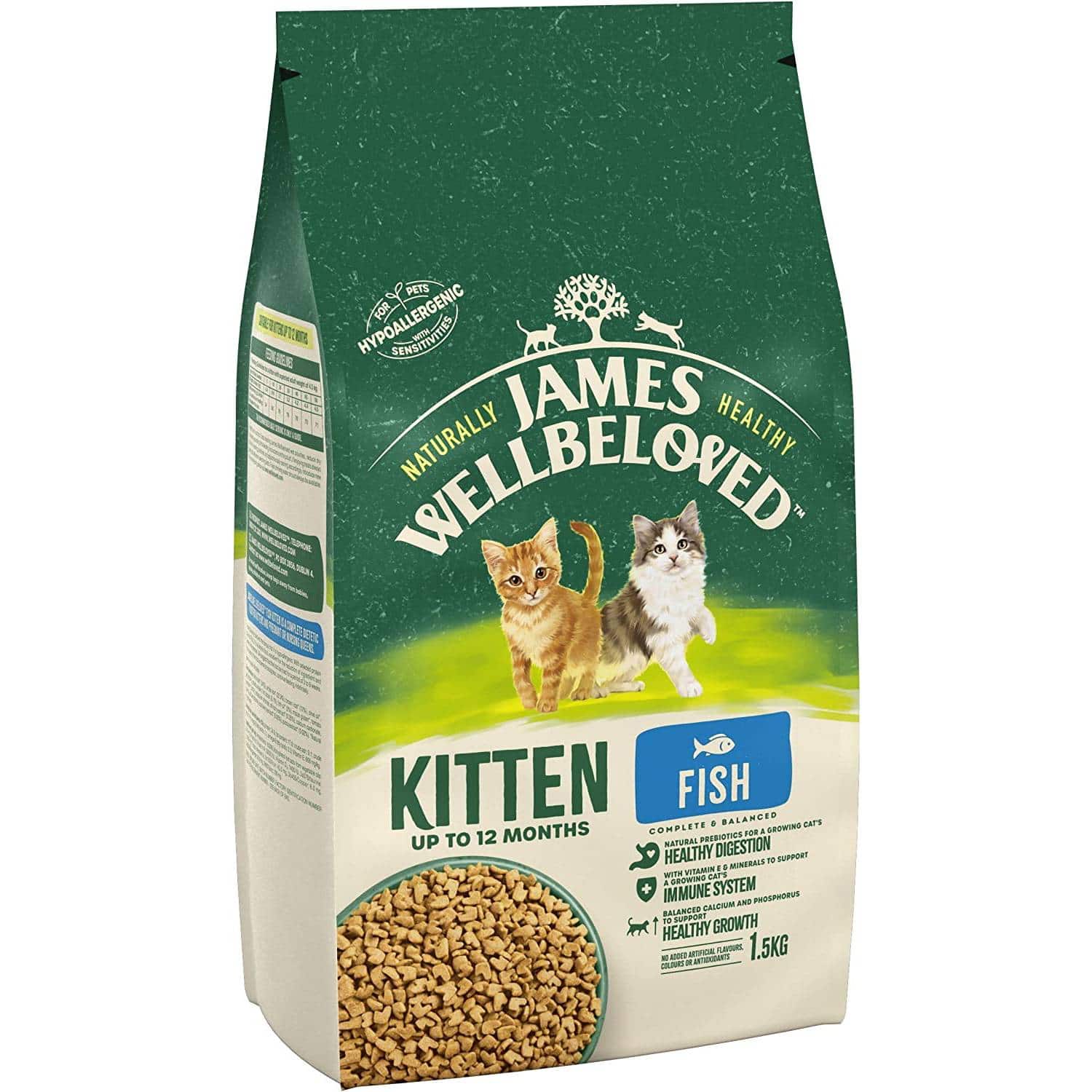 James Wellbeloved Complete Hypoallergenic Dry Kitten Food