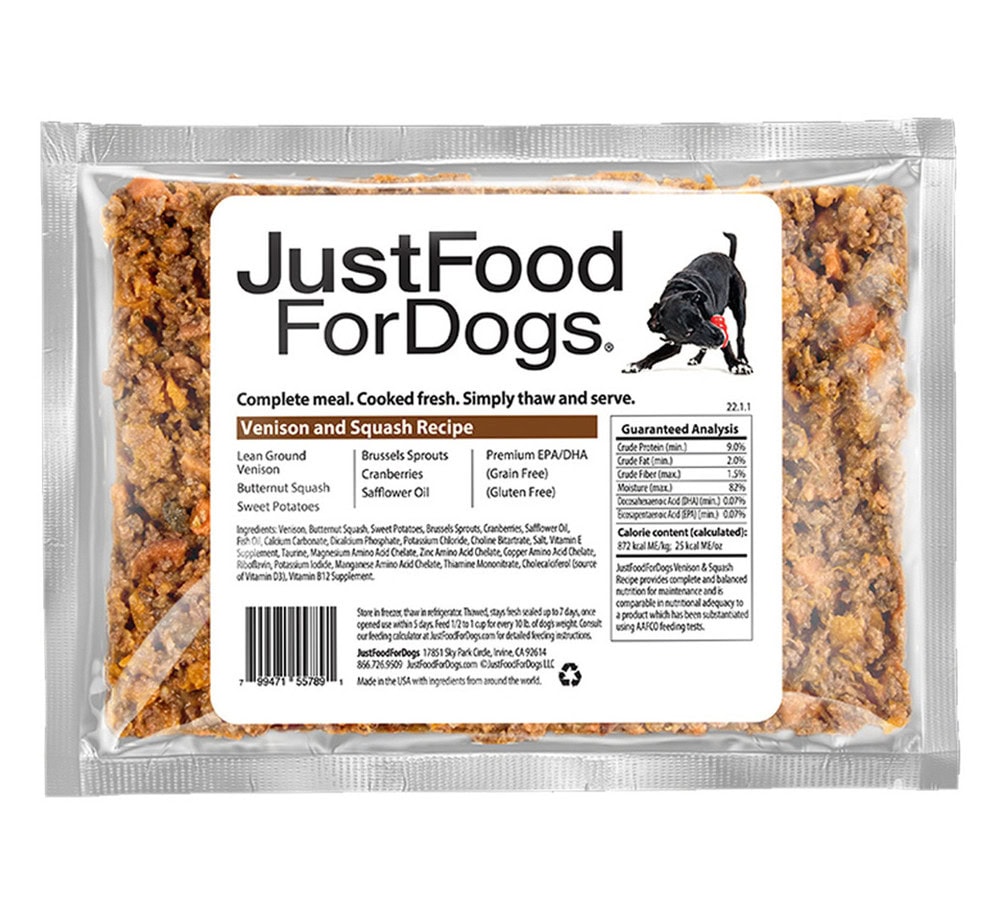 Just Food For Dogs Venison and Squash Recipe