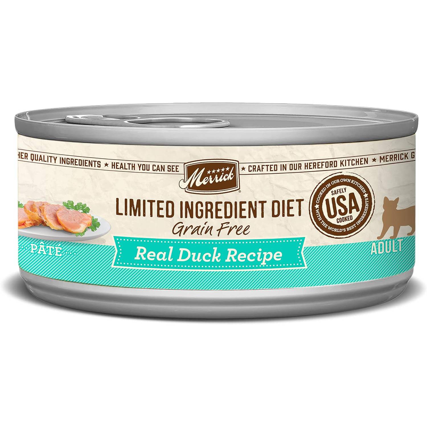 Merrick Limited Ingredient Diet Grain Free Real Duck Pate Canned Cat F