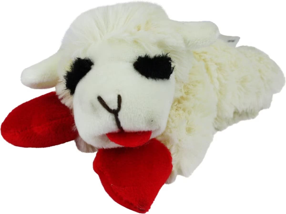 Multipet Lamb Chop Squeaky Plush Dog Toy