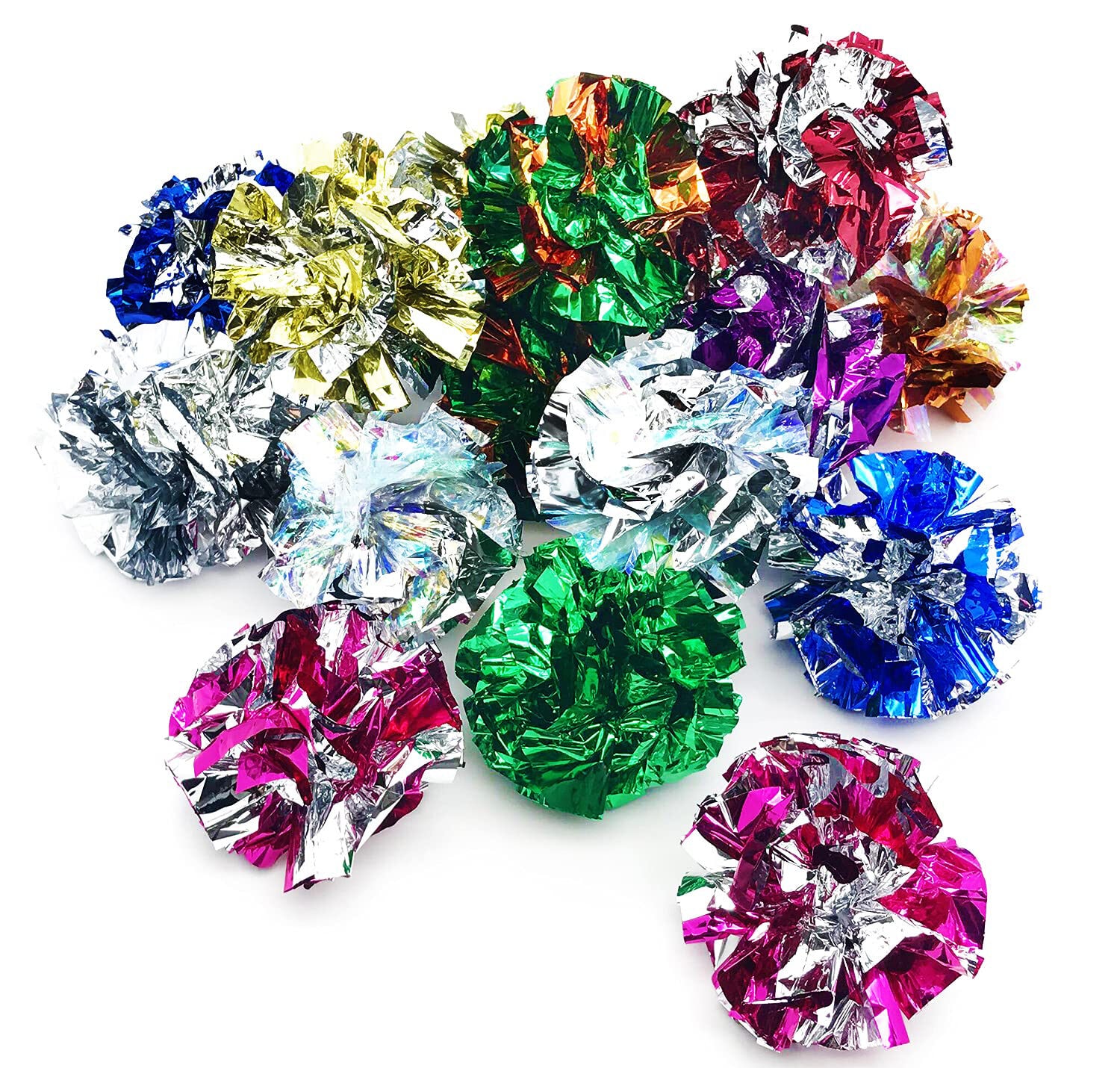 PETFAVORITES Original Mylar Crinkle Balls