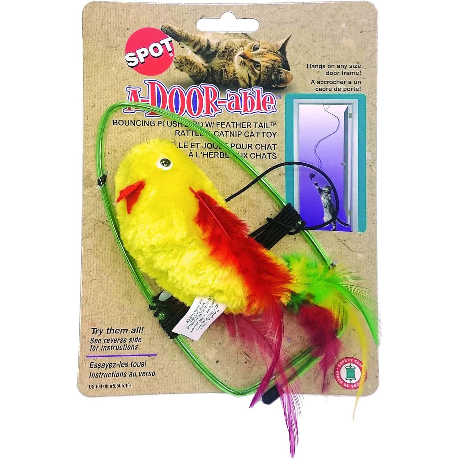 SPOT A-Door-Able Plush Bird Cat Toy