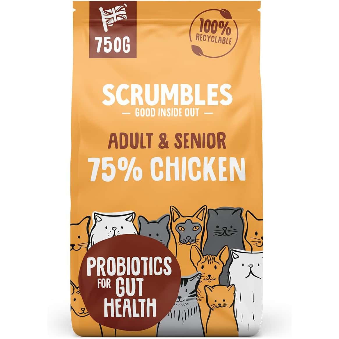 Scrumbles Adult and Senior Cats Dry Food