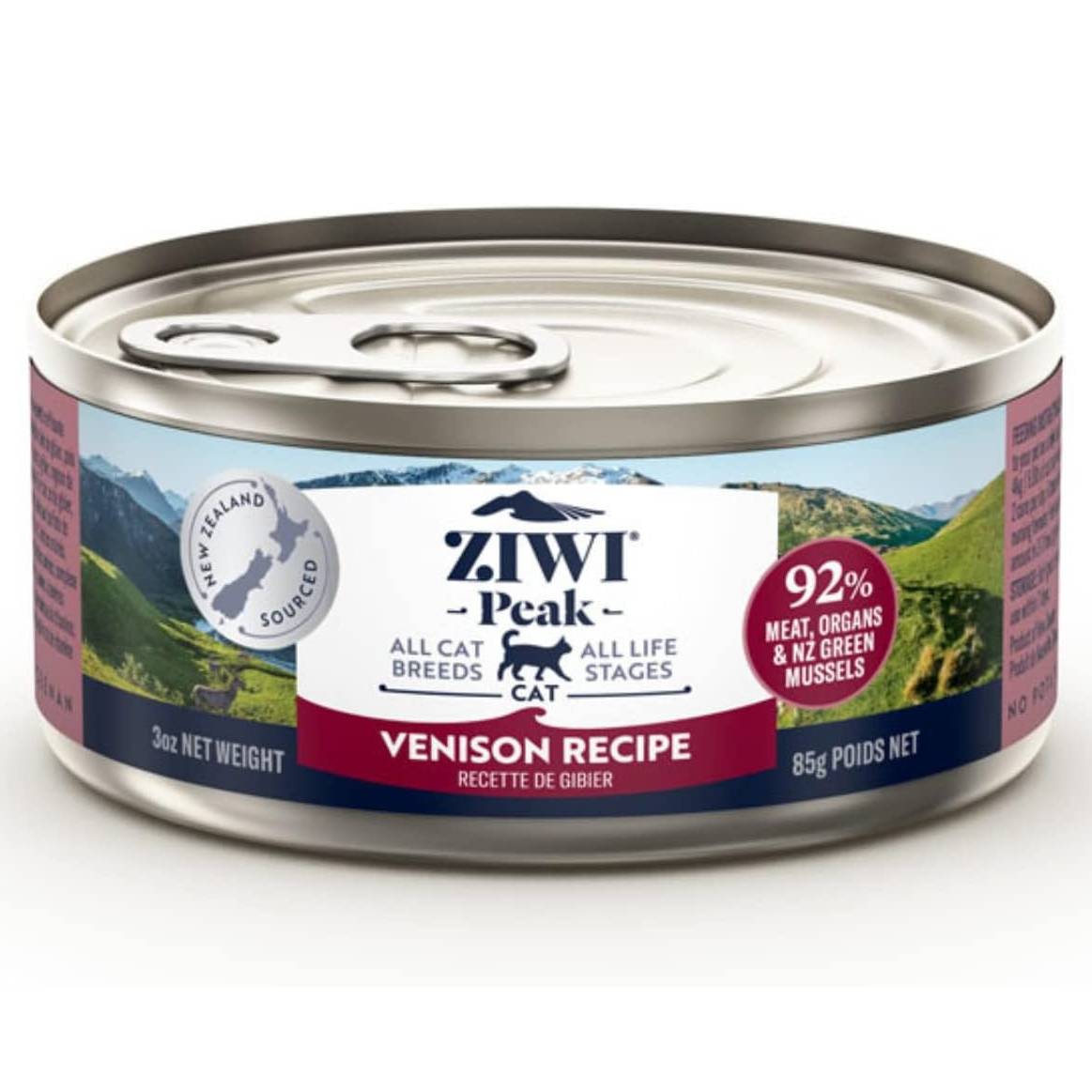 ZiwiPeak Canned Venison Recipe Cat Food