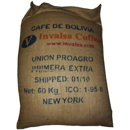 strong burlap coffee bag with free coffee sample