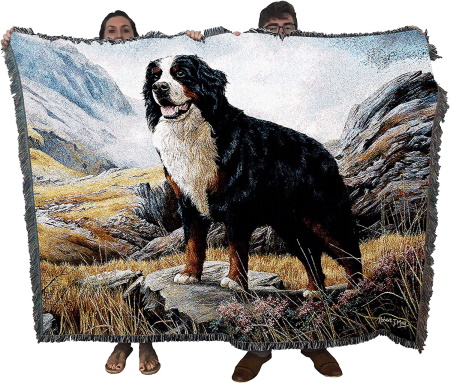 Bernese Mountain Dog Blanket