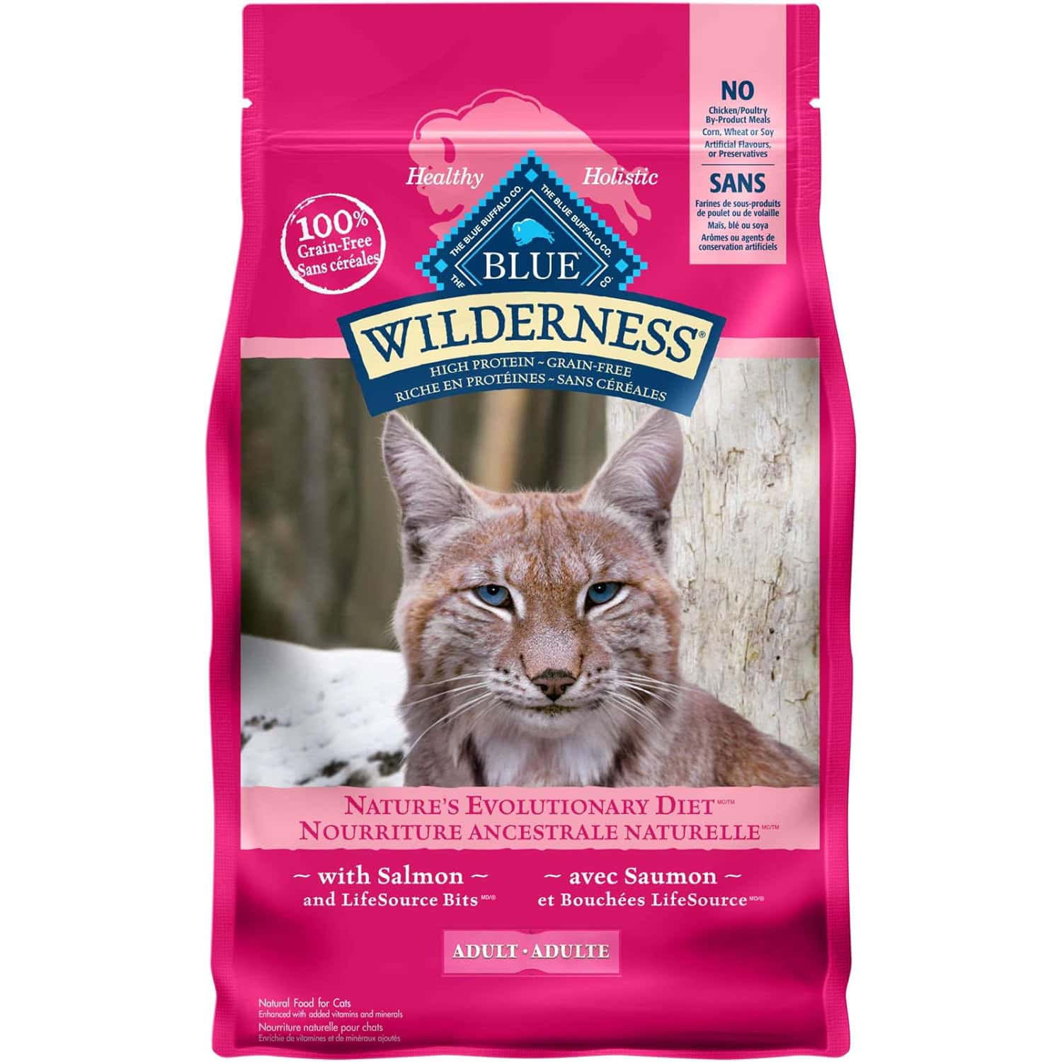 Blue Buffalo Wilderness High Protein Grain Free, Natural Adult Dry Cat Food, Salmon