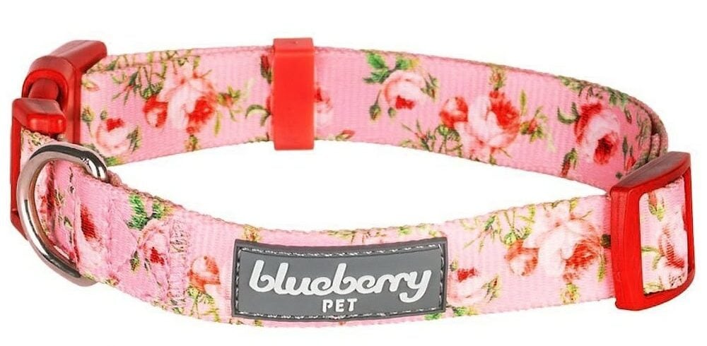 Blueberry Pet Floral Prints Polyester Dog Collar New
