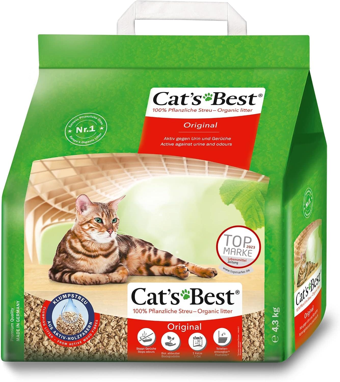 Cat's Best Wood Fibre Cat Litter