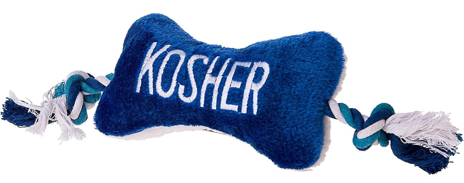 Copa Judaica Chewish Treats Kosher Dog Toy with Squeaker & Tug