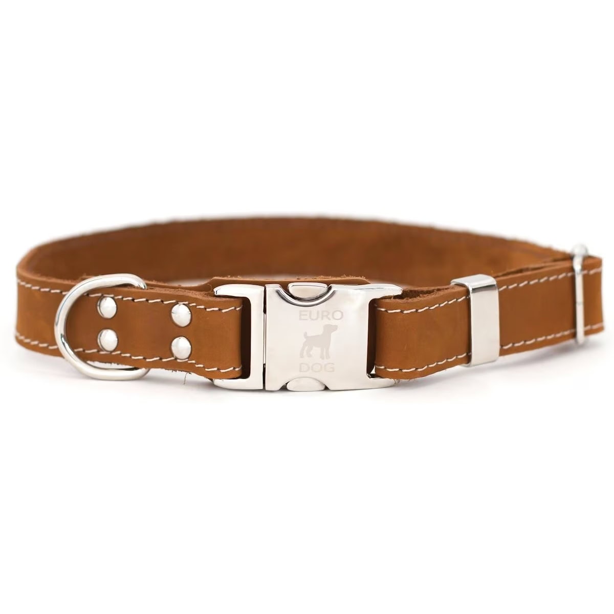 Euro-Dog Quick Release Leather Collar