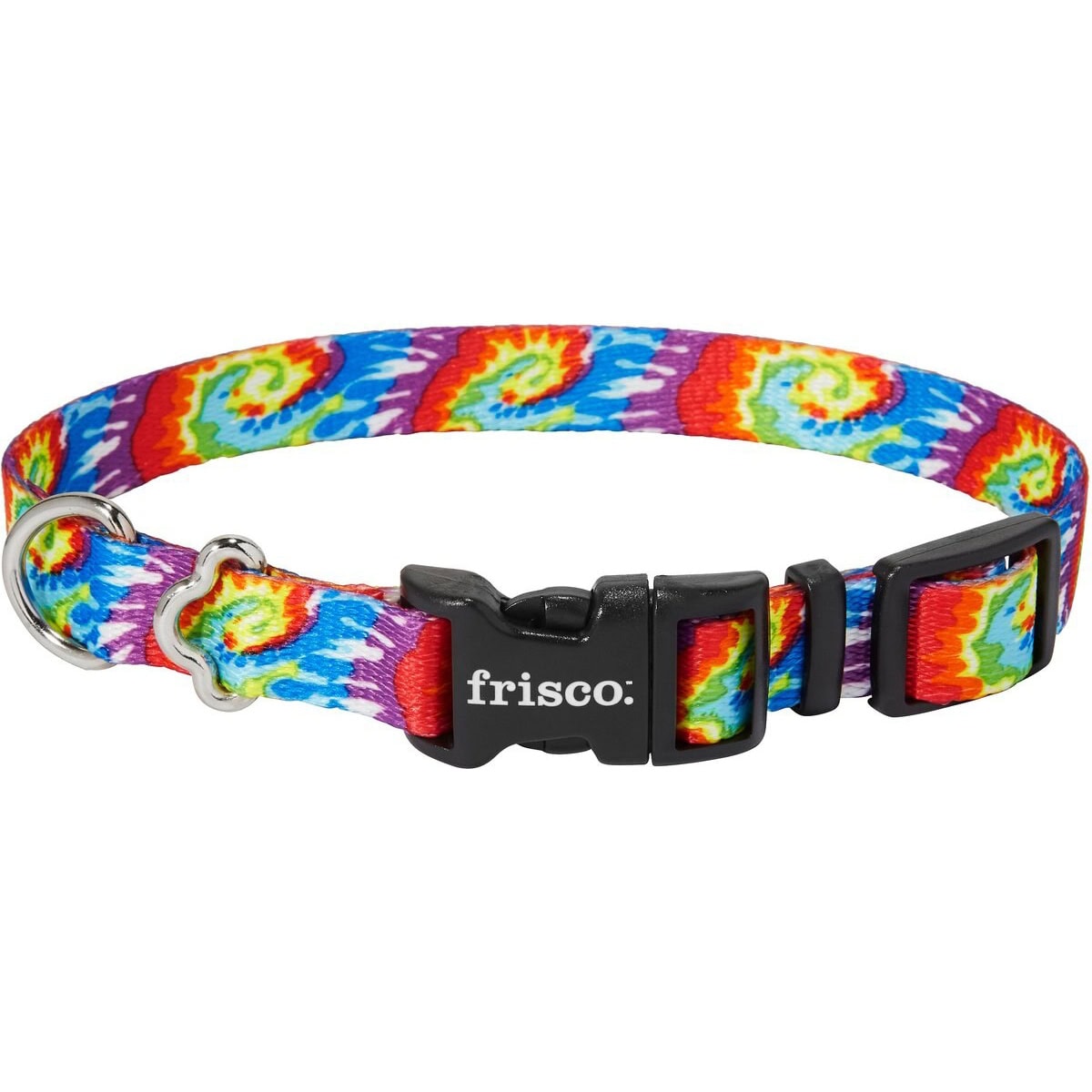 Frisco Tie Dye Swirl Polyester Dog Collar